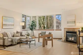 Living spaces are bright, open and inviting, with windows looking out to your delightful neighborhood.