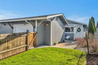 Fully fenced & colorful garden beds come spring.
