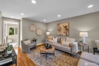 A heat pump was recently added for efficient heat & AC.