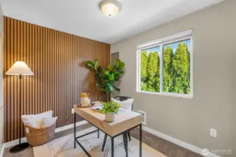 All bedroom closets have custom built-in organizers.