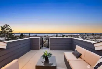 Stunning views of Mountain, Water and downtown Seattle