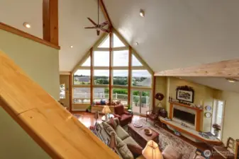 Here is another view of the Great Room living area taken from the loft Primary Bedroom.