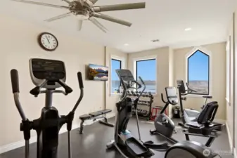 Great work out area with a view for just the 505 Community.