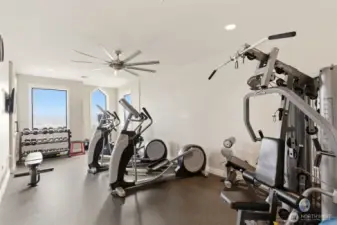 Great work out area with a view for just the 505 Community.