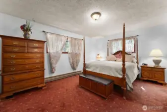 Bedroom one with double closets