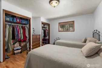 Bedroom 2....2 closets