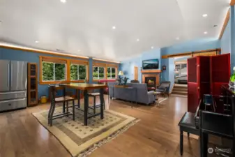 Apartment living area.