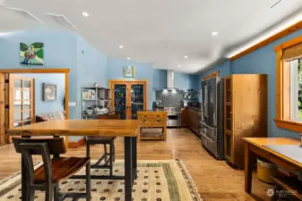 Kitchen and dining space.