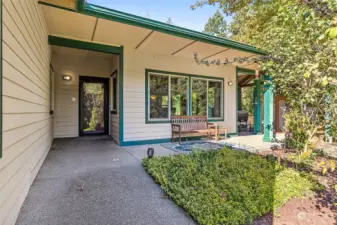 Inviting front porch entry