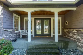 A welcoming entrance isn't just about looks - it's a subtle invitation into the world of the homeowners. A well-maintained front door suggests care and pride in the living space within and sets the tone for the entire home, reflecting values and lifestyle. 2 steps in the right direction...