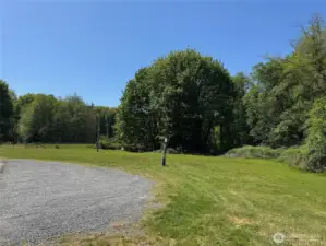 Parking area for your RV with hookup.