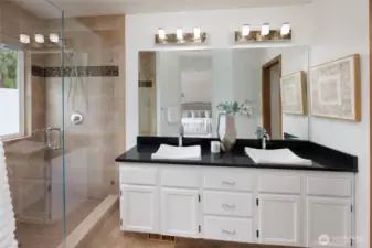 Spa Bath w/Dual Vanities