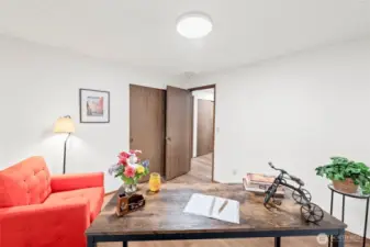 Bedroom #3 is conveniently located nearest to the entry hallway.