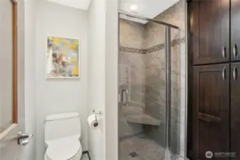 More storage in the shower area!