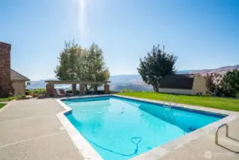 Newley refurbished in-ground pool.