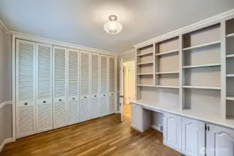 Den/bonus room with closet space