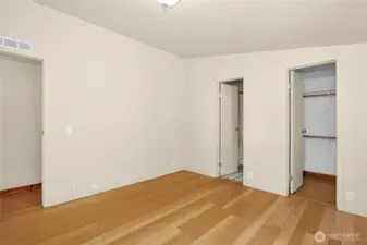 Bedroom with closets