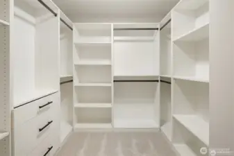 Primary closet.