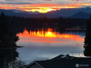 Stunning sunsets and mountain views are the perfect way to end the day.