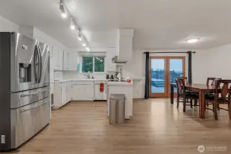 Stainless steel appliances highlight the kitchen and are all included in the sale of the home.