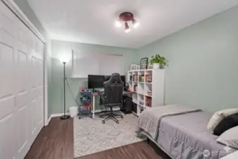 One of three bedrooms.