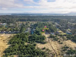 Airial from west 3 approx. 1/2-acre lot