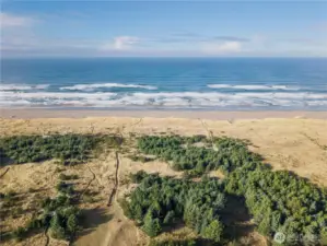 Airial above property looking west