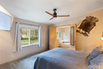 Primary Bedroom with large windows