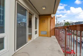 Patio Looking Towards Space Needle.