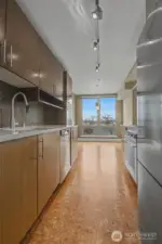 Kitchen Looking at Dining Area.