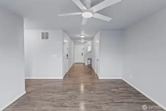 View from sliding glass door