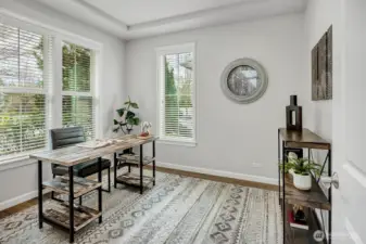 Office/Den as you enter home with Mountain views