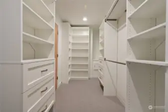 Walk-in closet.