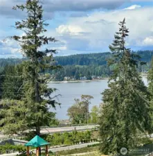 View of Liberty Bay from front covered porch