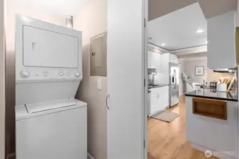 Laundry in the unit.