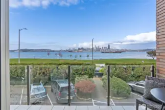 The view deck provides an excellent spot to unwind after your workday!