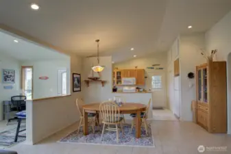 The dining room.