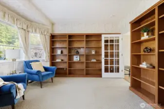 Bookcases are included