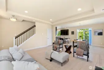 Another view of main level - great space for relaxing and entertaining.