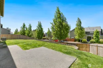 Lots of room to enjoy - and raised beds on lower level of yard (not photographed).