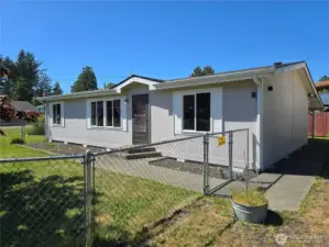Fenced front yard