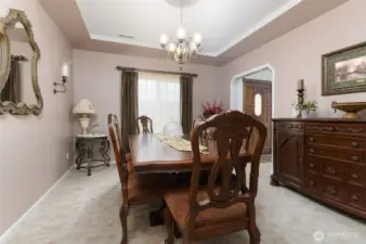 The distinct and private dining room