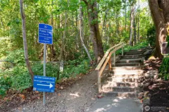Units are just steps away from beautiful and serene hiking trails.