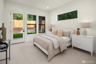 Secluded main floor en suite