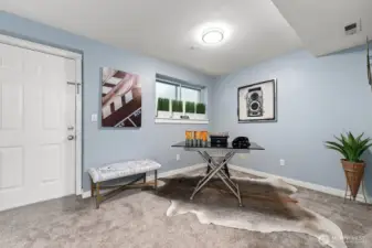 Quiet lower-level bedroom/office