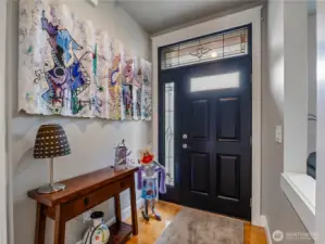 step in to hallway and you are met with serenity and comfort.