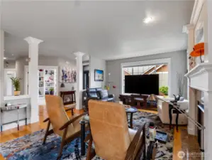The custom trim and details is throughout the home.