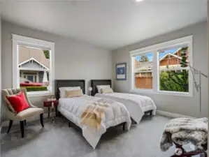 Your guests may never leave when they see this cozy guest room.