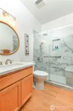 Main floor 3/4 bath.