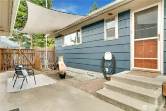 Just off the laundry room, a convenient patio offers added entertaining space and easy access to the spacious 2+ car detached garage.